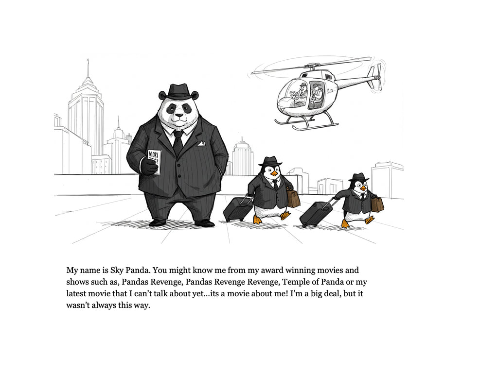 Sky Panda Starring in The Reward - Hardcover Book